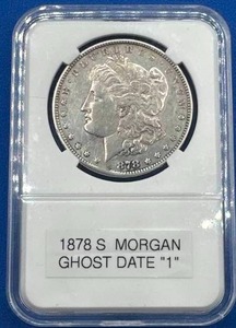 lot 48 image: 1878-S Morgan Silver Dollar (RARE ERROR COIN)