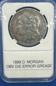 lot 77 image: 1899-O Morgan Silver Dollar (ERROR COIN)
