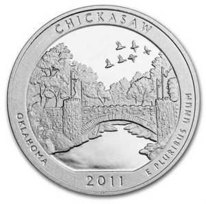 lot 1 image: 2011-P 5oz .999 Silver ATB Round