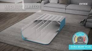 lot 159 image: Intex Raised 16 Air Mattress with Hand Held 120V Pump - Twin Size