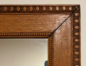 lot 52 image: Decorative Wooden Wall Mirror