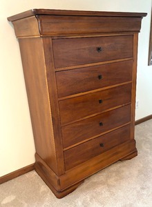 lot 24 image: Hooker French Louis Philippe Style Five Drawer Chest of Drawers