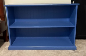 lot 62 image: Vintage Blue Bookshelf