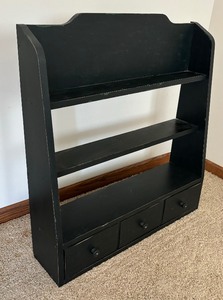 lot 79 image: Decorative Wall Shelf with Drawer