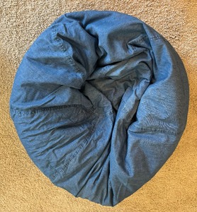 lot 82 image: Two Vintage Denim Bean Bags