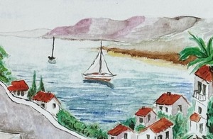 lot 89 image: Summer Artist Watercolor Print by Thomason
