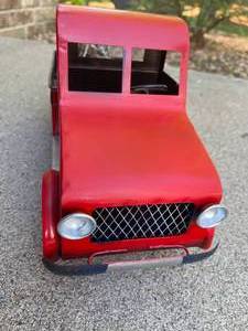 lot 137 image: Decorative Metal Truck with Wood Hauling Accents