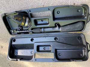 lot 151 image: Zebco Collapsible Fishing Rod and 2010 Reel in Plastic Case