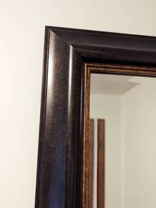 lot 39 image: Dark Bronze Wall Mirror