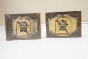 lot 293 image: Pabst Blue Ribbon belt buckles