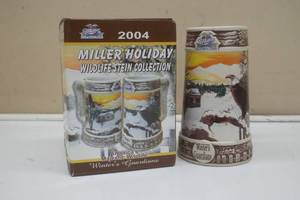 lot 327 image: 2004 Miller Holiday Wildlife Steins