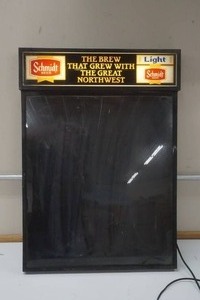 lot 357 image: Schmidt lighted bulletin board