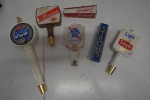 lot 360 image: Vintage lot of beer tap handles