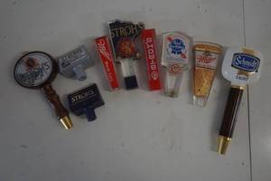 lot 373 image: Vintage lot of beer tap handles