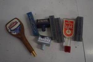 lot 375 image: Vintage lot of beer tap handles