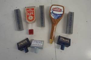 lot 376 image: Vintage lot of beer tap handles