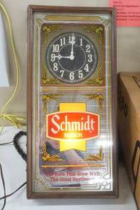 lot 378 image: Schmidt Beer Sign