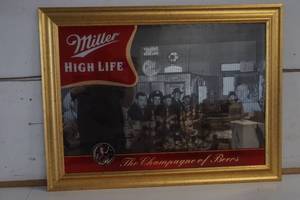 lot 383 image: Miller High Life Framed Picture 34