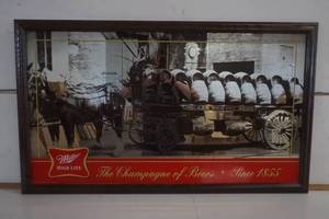 lot 386 image: Miller High Life Framed Picture 46