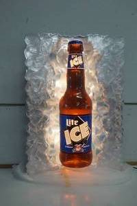lot 396 image: Miller Lite Ice Bottle lighted Sign