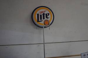 lot 443 image: Miller Light sign