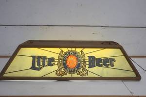 lot 446 image: Miller Lite Lighted Pool Sign