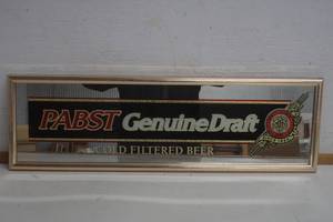 lot 462 image: Pabst Genuine Draft Beer Mirror