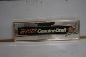 lot 463 image: Pabst Genuine Draft Beer Mirror