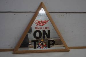 lot 476 image: Miller High Life Pool Mirror On Top