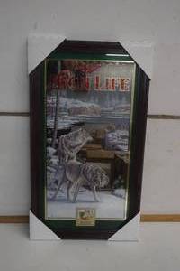 lot 488 image: Miller High Life Wolf Picture case of 5
