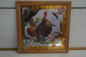 lot 491 image: Miller High Life Wild Turkey Gander Mountain with Joe Bucher case of 5 Pictures