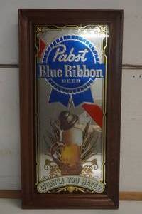 lot 497 image: Pabst Blue Ribbon Beer What ll you have