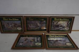 lot 500 image: 1996 Pabst Blue Ribbon Upland Game Birds set of 5