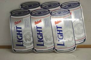 lot 559 image: Pabst Cold Filter Light Metal Sign
