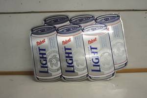 lot 561 image: Pabst Cold Filter Light Metal Sign