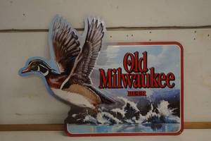 lot 577 image: Old Milwaukee Duck Metal Sign