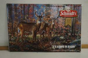 lot 615 image: Schmidt Premium Beer Deer Metal Sign