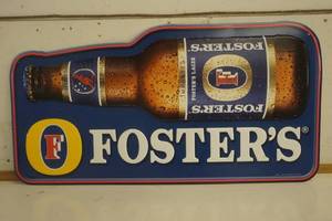 lot 649 image: Foster Australian Beer Metal Sign