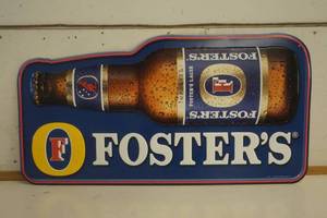 lot 648 image: Foster Australian Beer Metal Sign