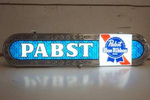 lot 650 image: Pabst Blue Ribbon Light Up Sign