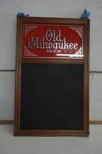 lot 652 image: Old Milwaukee Chalk Board