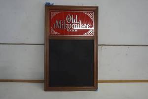 lot 651 image: Old Milwaukee Chalk Board
