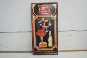 lot 657 image: Miller High Life Metal Sign