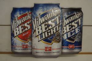 lot 665 image: Milwaukees Best Metal Sign