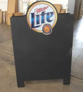 lot 667 image: Miller Lite Sandwich Board