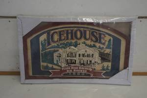 lot 669 image: Ice House Wood Frame Picture