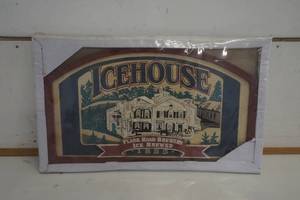lot 670 image: Ice House Wood Frame Picture