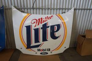 lot 700 image: Miller Lite Hood Wall Display (White)