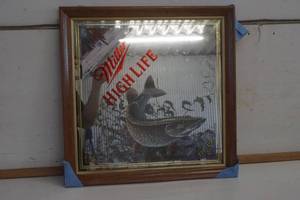 lot 707 image: Miller High Life Tip Up Series 5 Fish Pictures