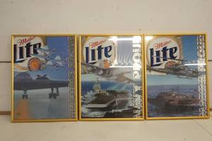 lot 712 image: Miller Lite Navy, Marine, Airforce Pictures